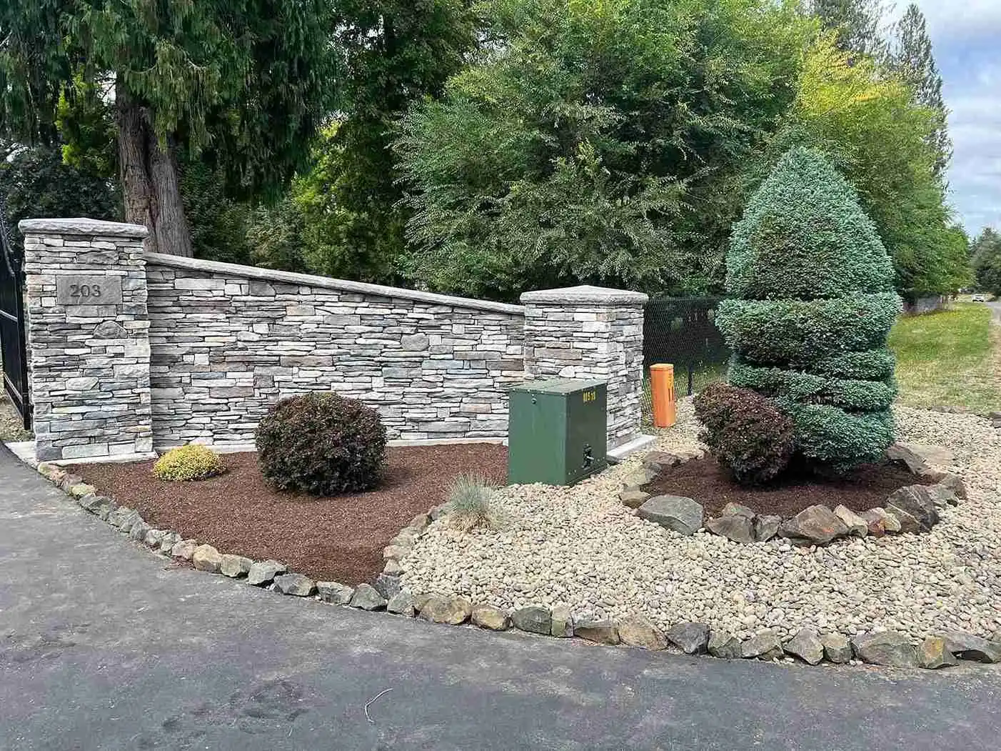Professional landscaping project completed in Chehalis WA